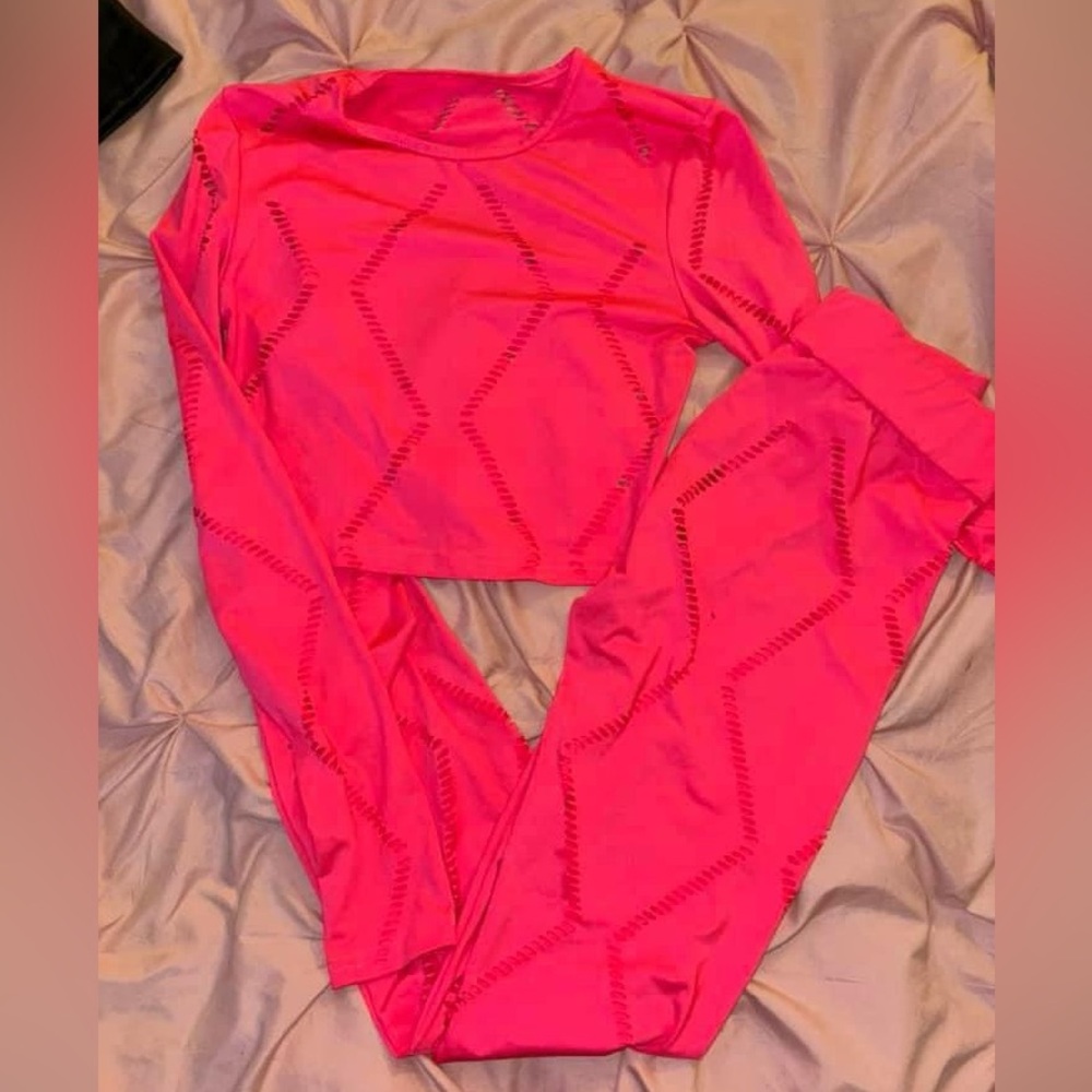 Neon Pink Exercise Set